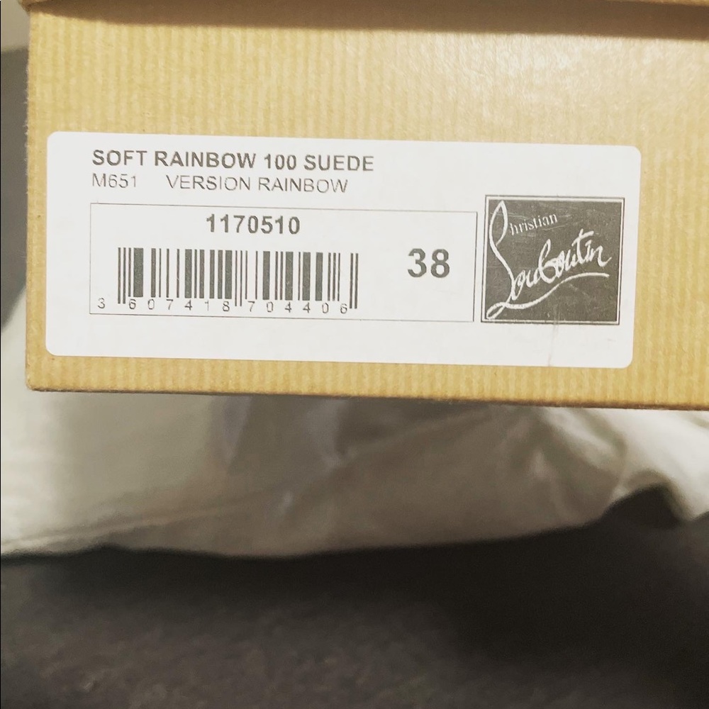 One of a kind RARE GEM!!!! CHRISTIAN LOUBOUTIN rainbow beauty 😍💕 - Picture 4 of 6